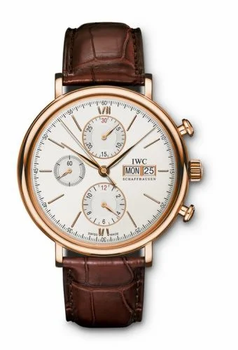 IWC Portofino Chronograph Red Gold / Silver IW3910-20 (3910-20, IW391020)